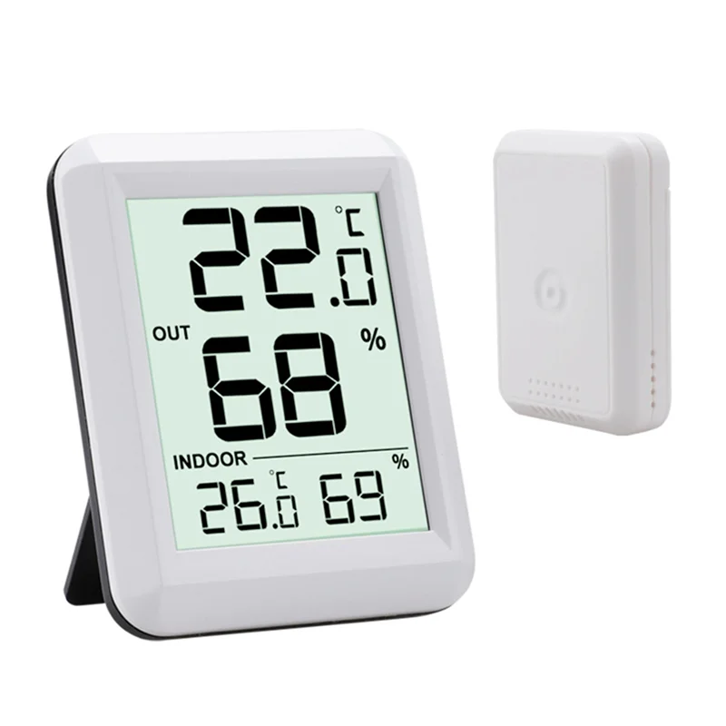 Weather Station Indoor - A49T Draadloze thermometer Hygrometer BabyRoom Digitale