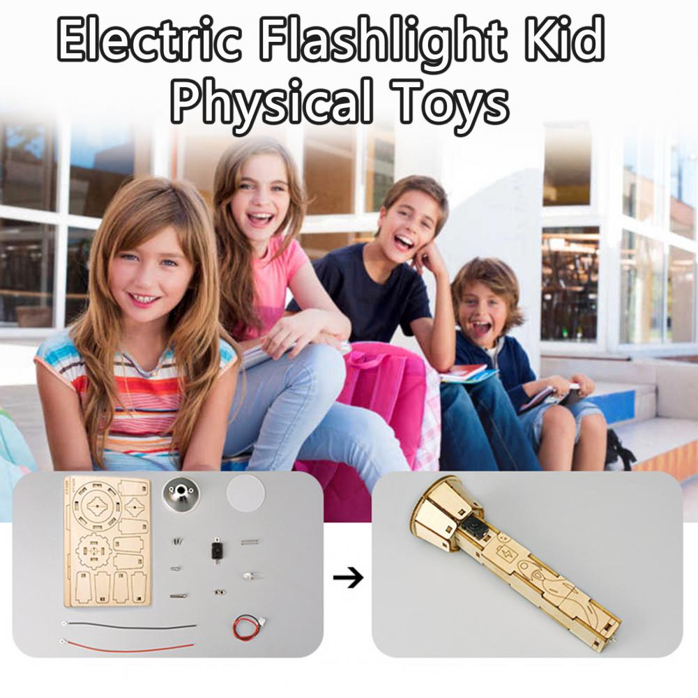 Houten DIY-zaklamp puzzelset S - Science Project Diy recensie en prijs