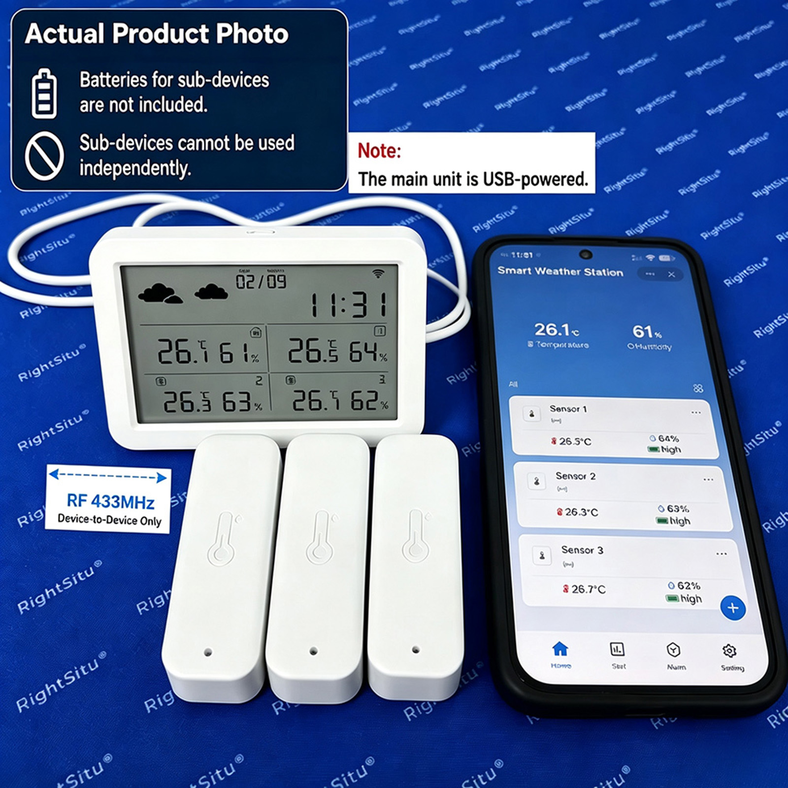 Tuya WiFi+RF433 Weerstation, S - Weather Station Indoor recensie en prijs